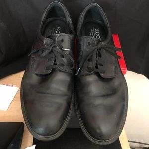 Ecco Mens Black Oxford Lace Up Shoes Size 43/9.5